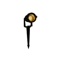 Led Garden Light W Spike - 25w (cw) - Color: Black/grey