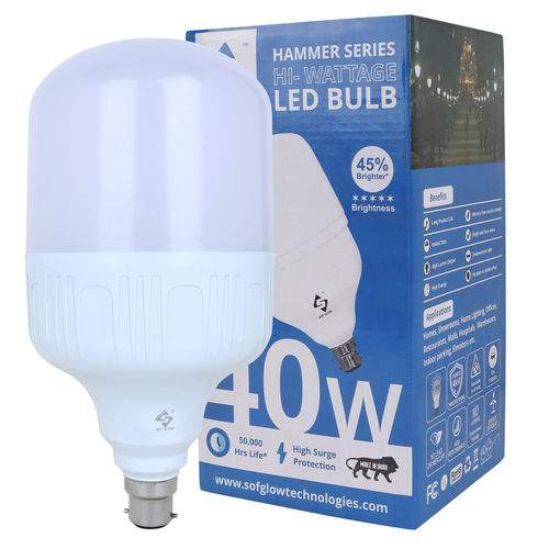 40W LED DOB BULB T-120 LB B-22 CW