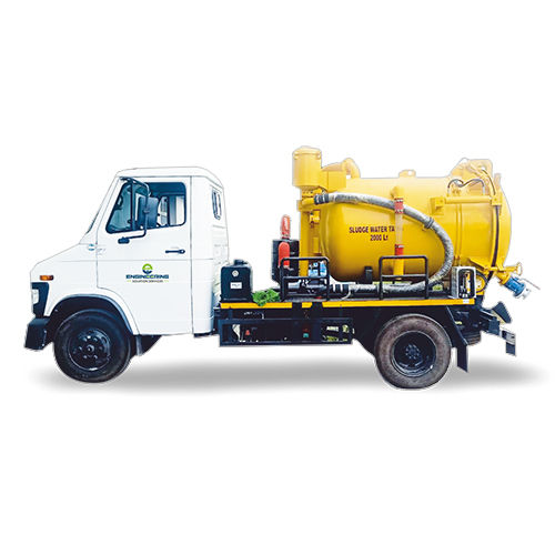 Yellow-White Portable Sewer Suction Machine