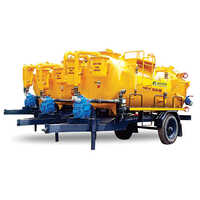 Yellow Trailor Mounted Sewer Suction Machine