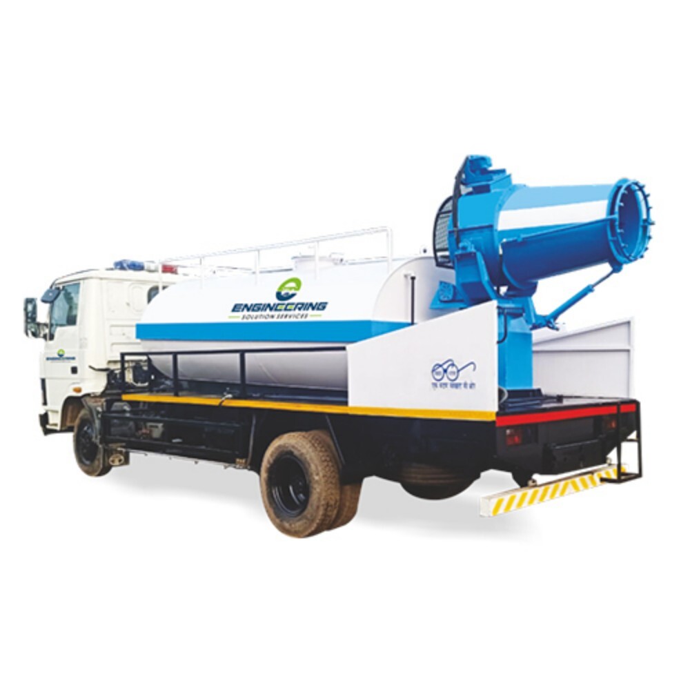 Industrial Water Sprinkler - Metal, New | White Color, Anti Dust Gun Machine for Gardening & Horticulture