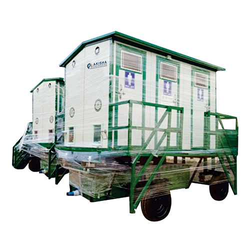 6 Seater Trailer Mounted Mobile Bio-Toilet