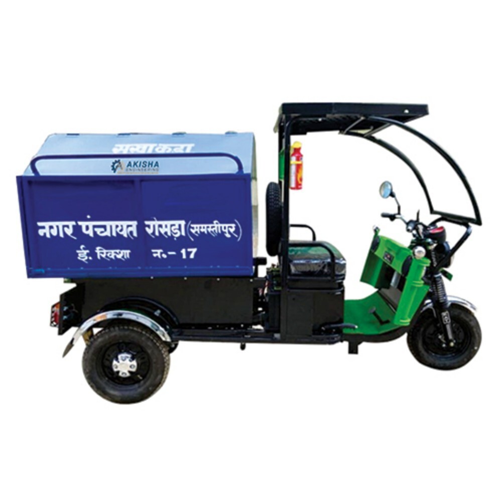 E Cart Garbage Tipper - Material: Steel