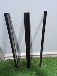 Cnc Way Wiper - Aluminum Strip With Pu Rubber, 25mm Width X 5mm Thickness X 1 Meter Length, Black | Chip & Scrap Resistance, Flame Proof, Flexible Accordion Bellow Cover