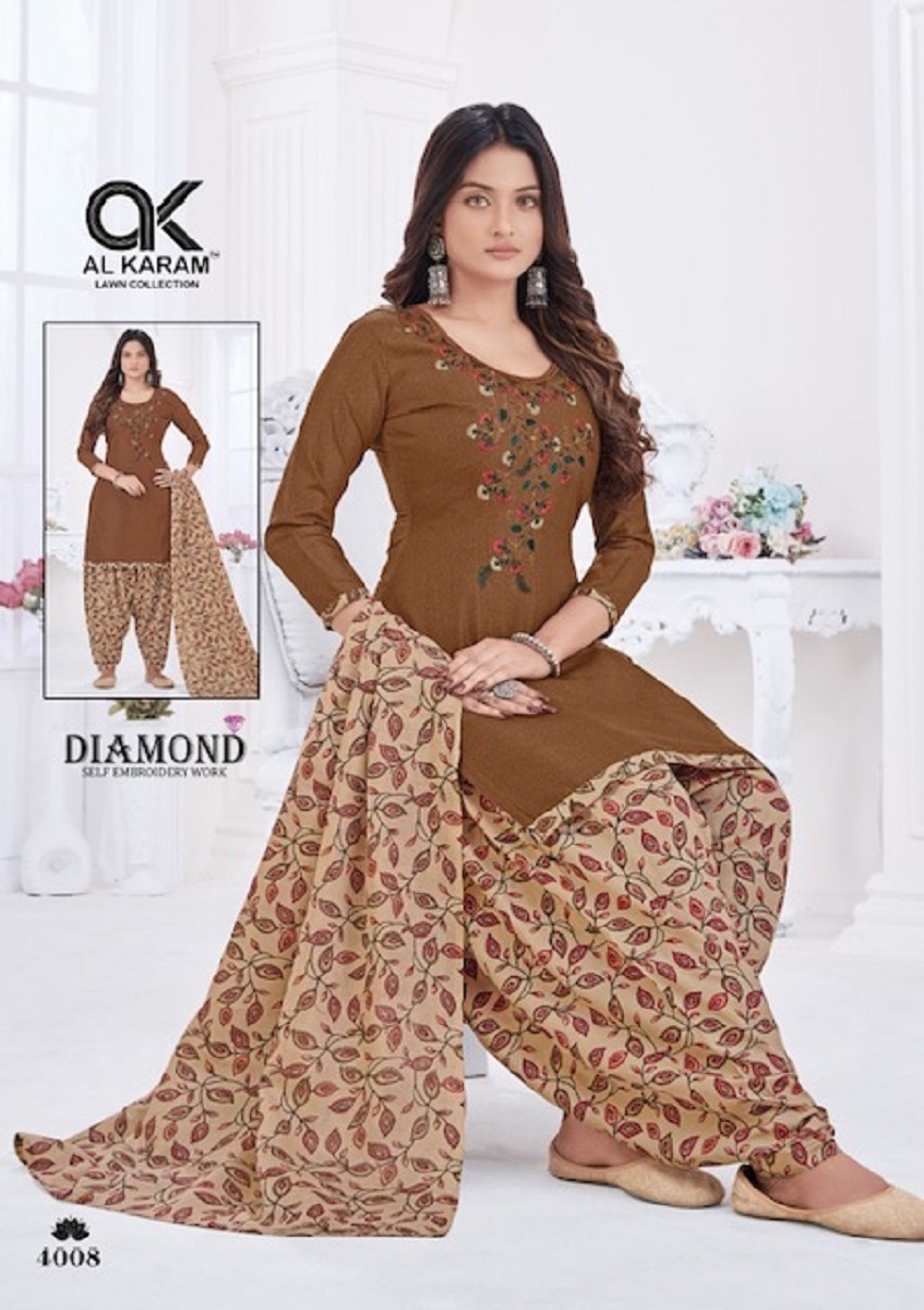 Al Karam Diamond Vol-4 Dress Material