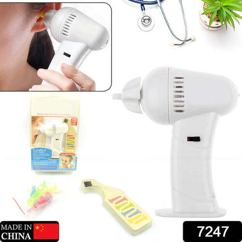 VACUUM EAR CLEANING SYSTEM CLEAN EARS CARE REMOVEL TOOL EARPICK CLEANER VACUUM REMOVAL KIT SAFE GENTLE HYGIENIC WITH 8 SILICON CLEANER CLIPS AND CLEANING BRUSH