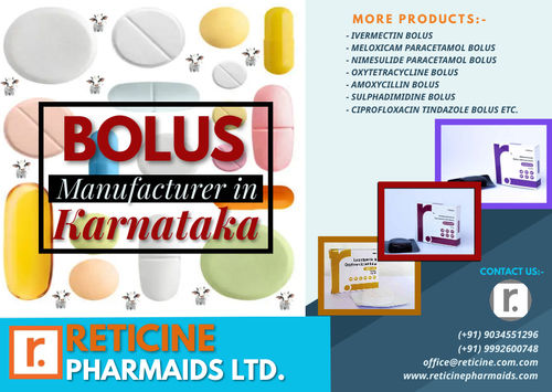 BOLUS MANUFACTURER IN KARNATAKA