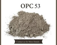 Opc 53 Grade Cement - 50 Kg Bag | Silicate Raw Material, Grey Color, Extra Rapid Hardening, Strong Compressive Strength