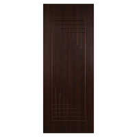 Membrane Wood Doors - Solid Wood, Standard Size, Black | Sliding Entry Doors With Scratch-resistant Finish & Sliding Windows For Natural Light