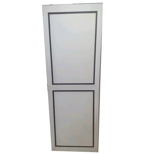 White Solid Pvc Bathroom Door