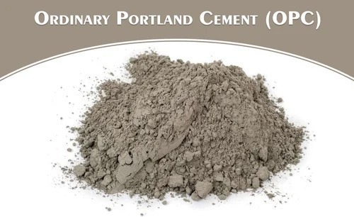 OPC-43 Grade Cement (Not for Resale) - 50 Kg Bags | Silicate Raw Material, Grey Color, Strong Compressive Strength, Extra Rapid Hardening