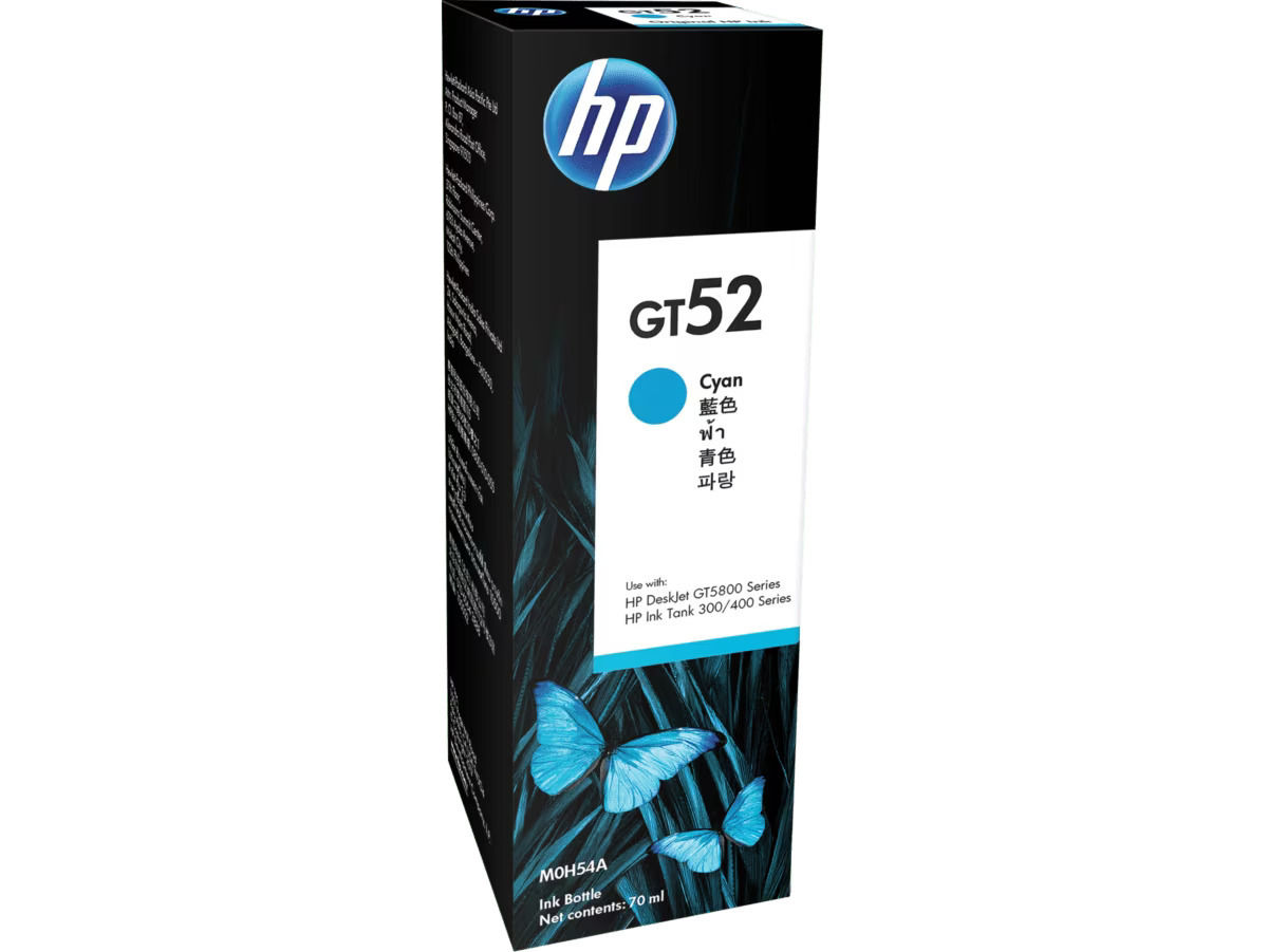 HP GT52 70-ml Cyan Original Ink Bottle