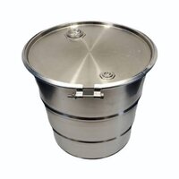 Stainless Steel Bung Type Barrel - Color: Silver