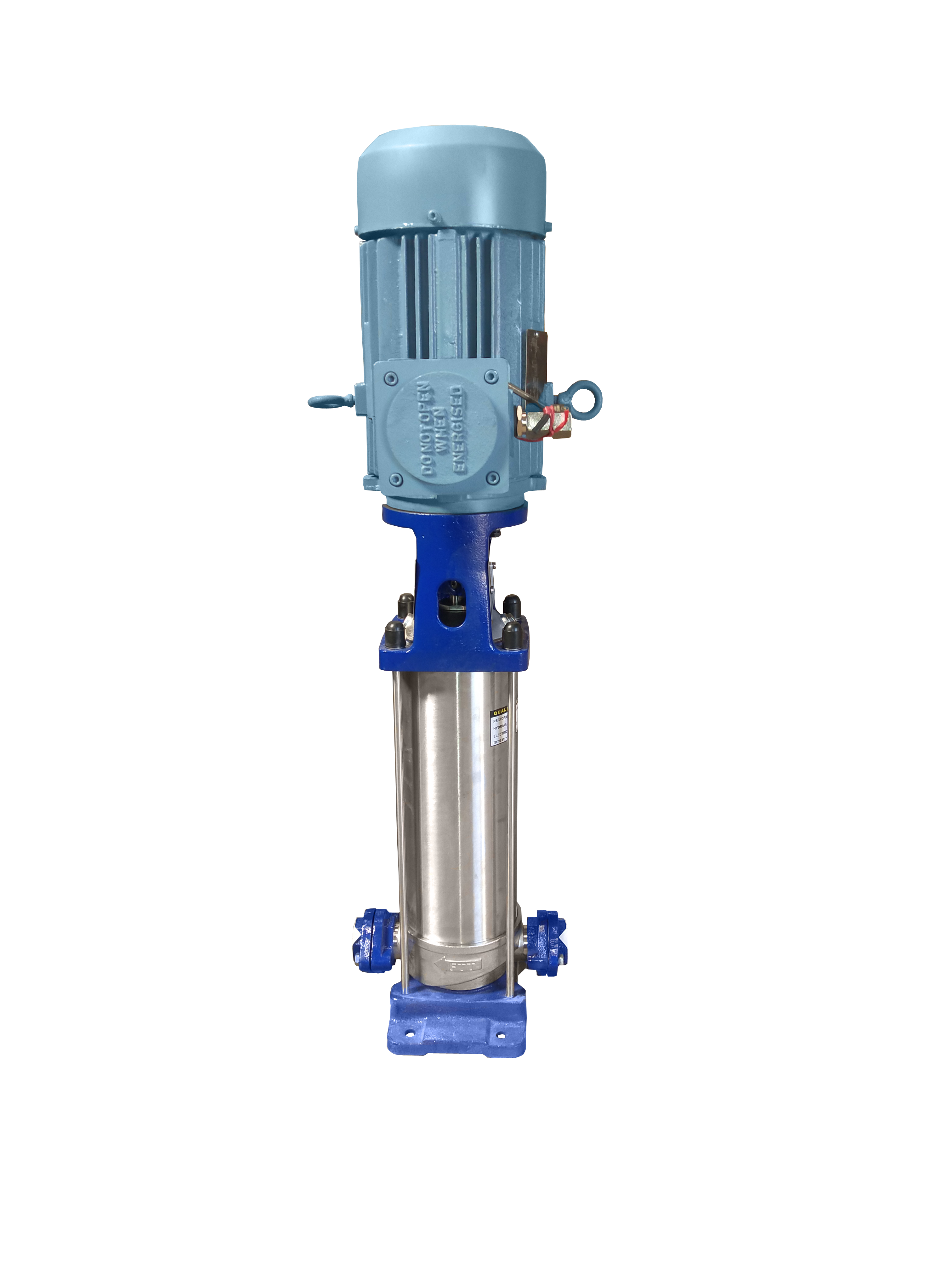 Vertical multistage inline pump