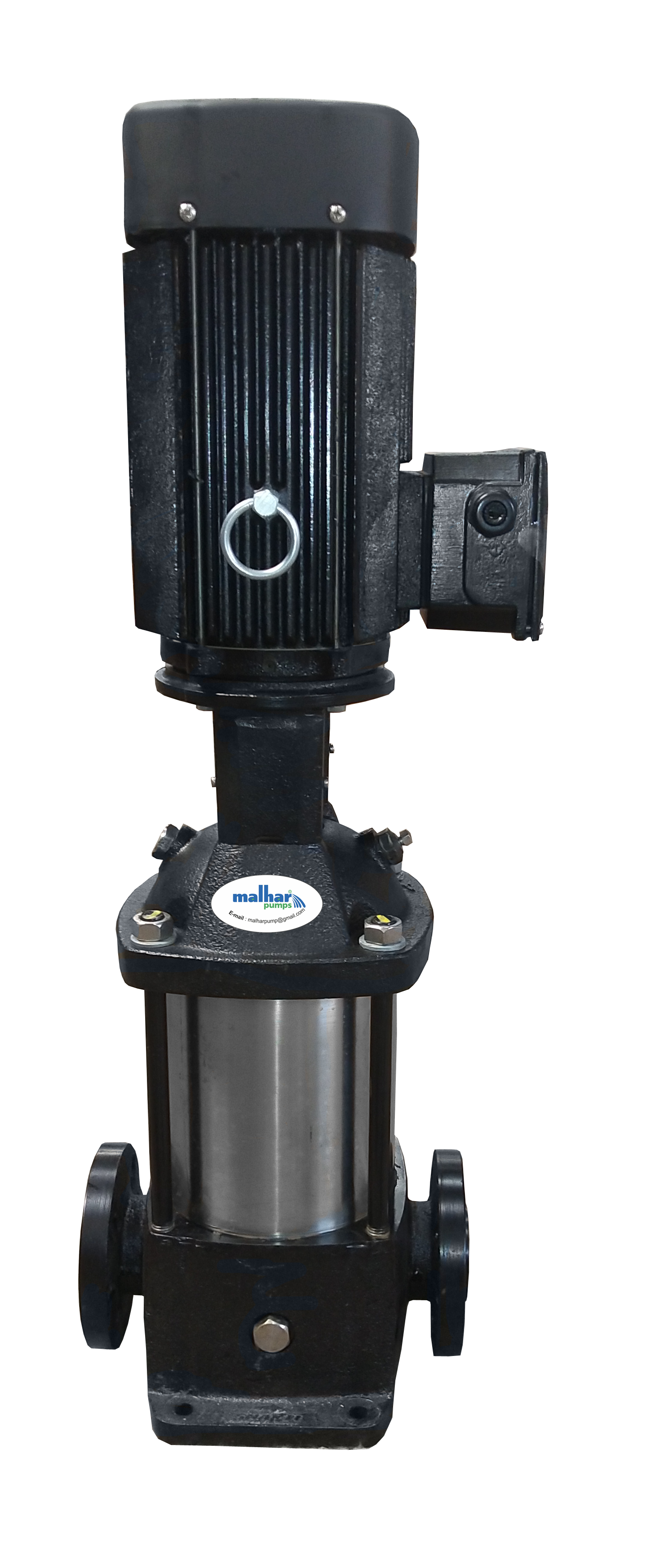 Vertical multistage inline pump