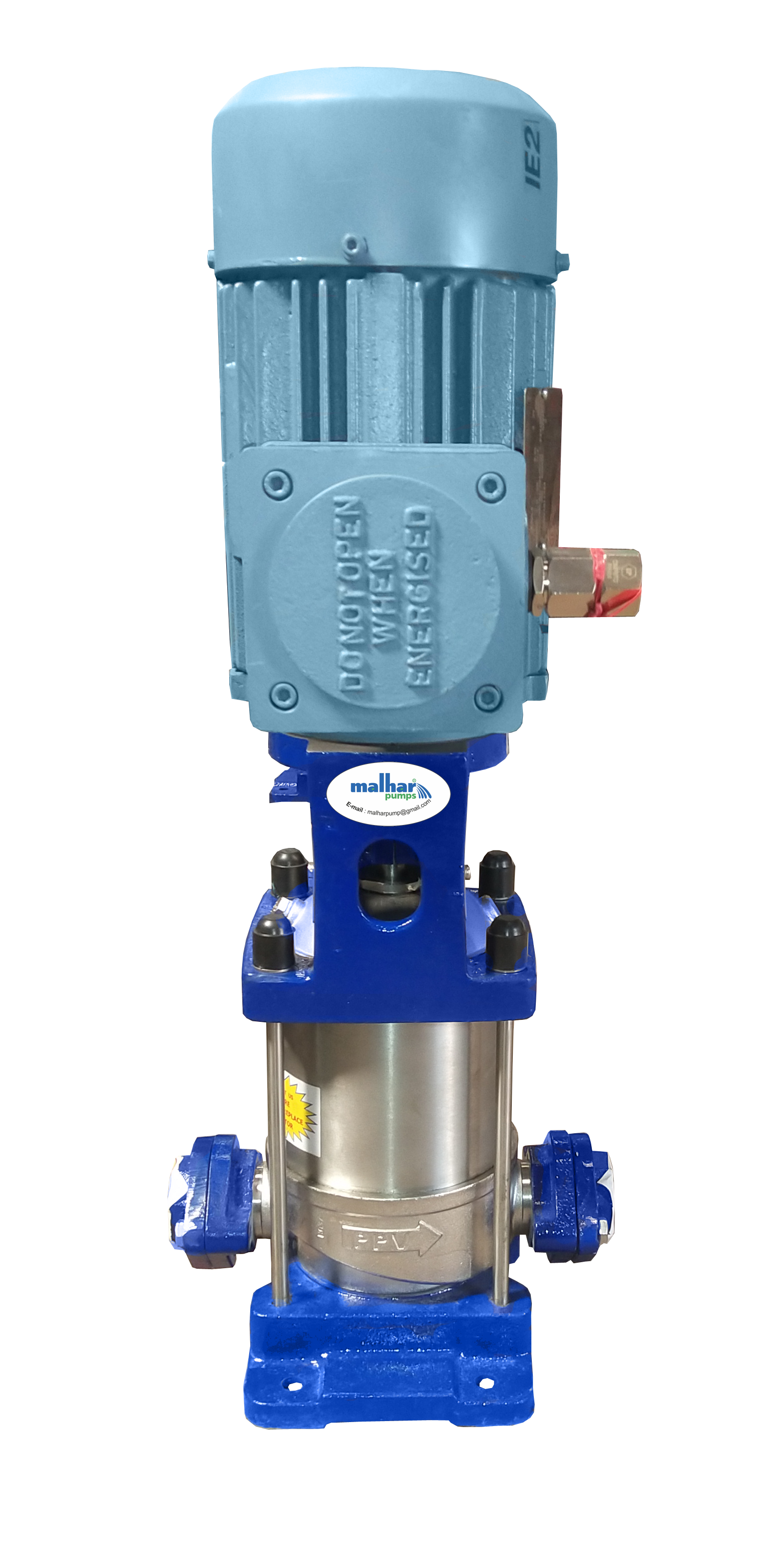 Vertical multistage inline pump