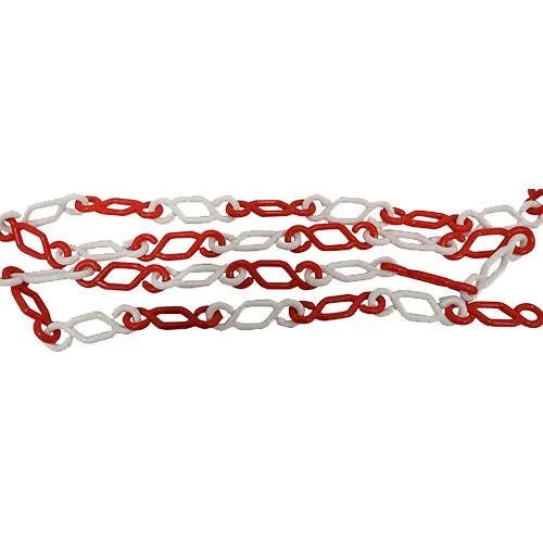 Anchor Type Red And White Plastic Chain