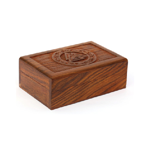 6 x 4 x 2 inch Carving Design Jewellery Box