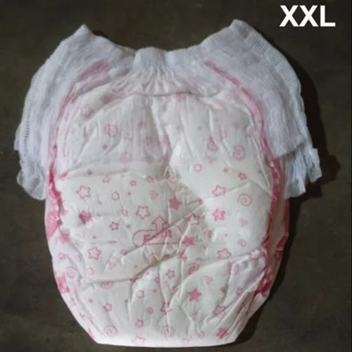 White Printed Cotton Baby Diaper - Age Group: Infants