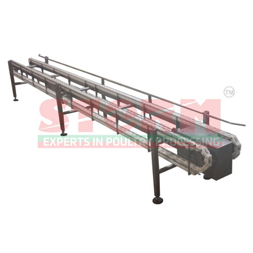 Industrial Live Birds Crate Handling Conveyor