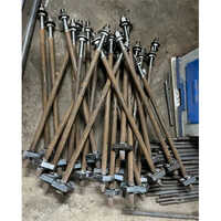 Plate Welded Foundation Bolt - En8, M20 Diameter, 12mm Size, Black Color | Round Head, Powder Coated, Industrial & Commercial Use