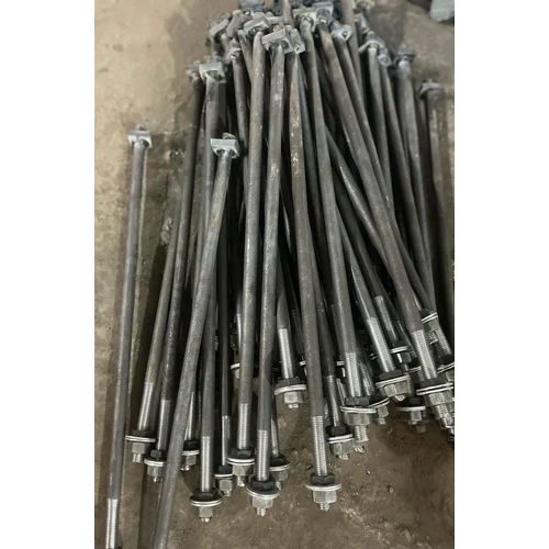 Square Plate Galvanised Foundation Bolt