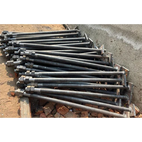 Black Hexagonal Plate Welded Foundation Bolt