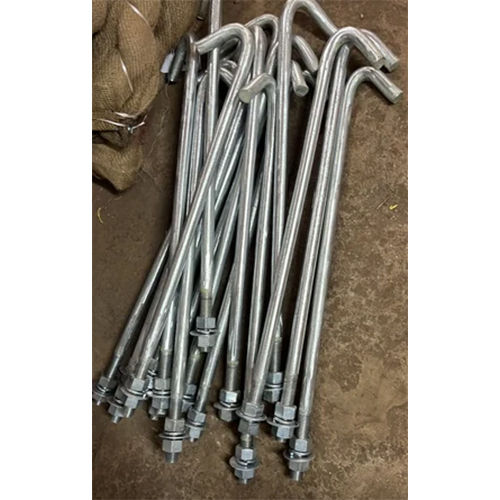 Hot Dip Galvanized J Hook Type Foundation Bolt