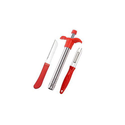 Stainless Steel Gas Lighter With Grip Knife And Peeler Set Application: Industrial