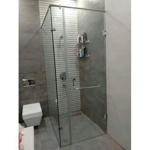 Toughened Glass Bathroom Door - Color: Transparent