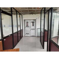 Office Glass Partition - Durable Glass Material, Custom Height & Width Options, Modern Design For Indian Style Office Spaces | Warranty Included