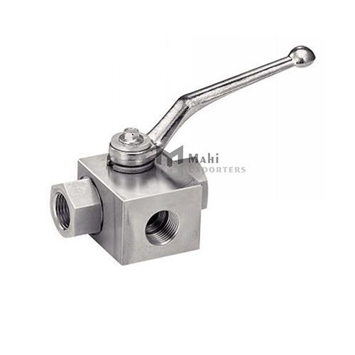 1422 3 Ways High Pressure Ball Valve - Reduced Bore - Bsp Threaded