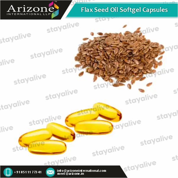 Flax Seed Oil Softgel Capsules