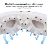 ELECTRIC EYE MASSAGER DARK CIRCLES DRY EYES EYE BAG EYE RELIEF VIBRATION MAGNET THERAPY EYE CARE MASSAGE DEVICE WITH ADJUSTABLE ELASTIC BAND FOR IMPROVING SLEEP
