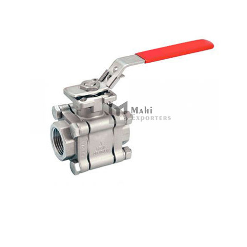 1413 3 Pieces Valve With Iso Mounting Pad - Full Bore - Female - Female