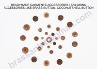 पीतल का बटन नारियल के खोल का बटन