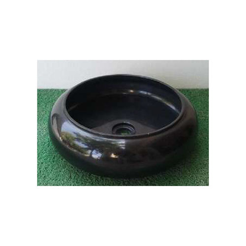 Black Jrci-38 Full Tyre Shaped Marble Top Basin