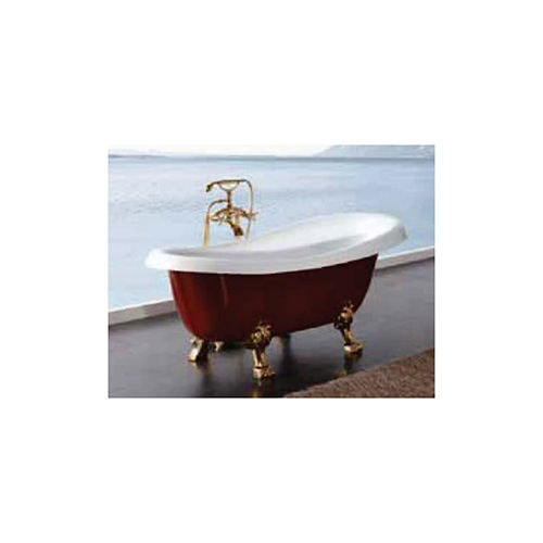 Red/White Anya Free Standing Vintage Bathtub