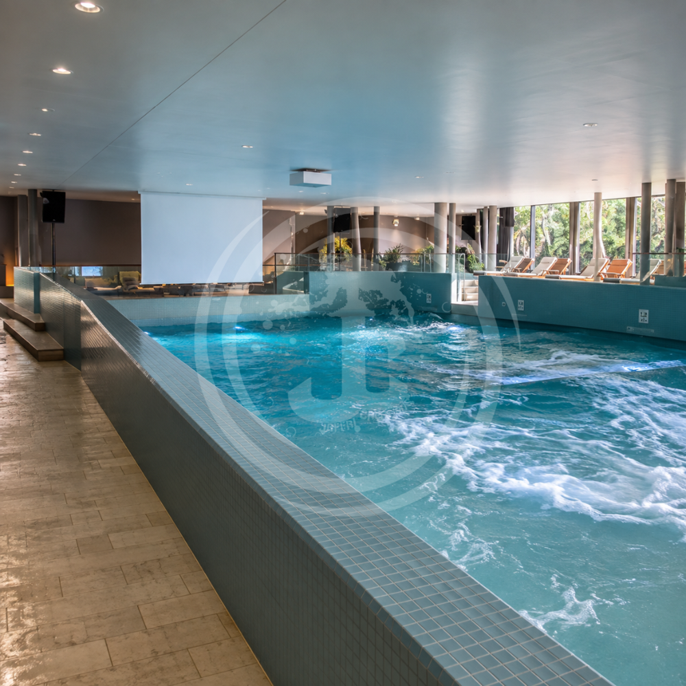 Wave Pool - Galvanized Steel, 12m x 25m Size, 80-110cm Wave Height, Various Wave Types | Gearless Drive System for Surfing Simulation