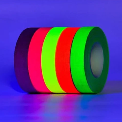 6 Pcs Ruban fluorescent Uv Blacklight Reactive Glow In The Dark Tape Neon  Gaffer Tape