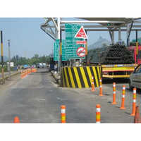 Road Construction Sign Board - Acp Material, 1200x1800 Mm , Waterproof, Red-white-black Design For Construction Sites