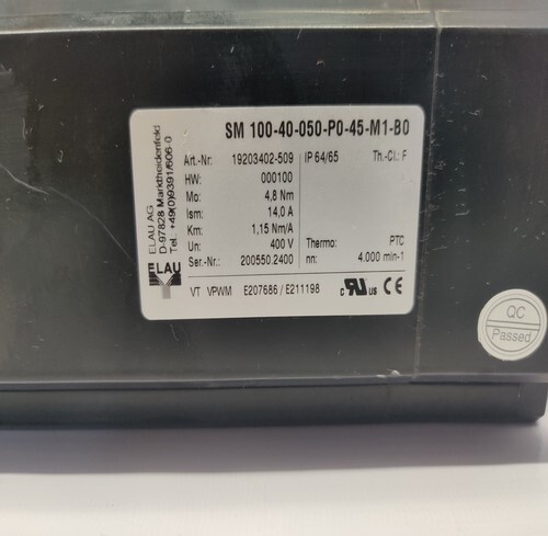 SCHNEIDER SM 100-40-050-P0-45-M1-B0 SERVO MOTOR