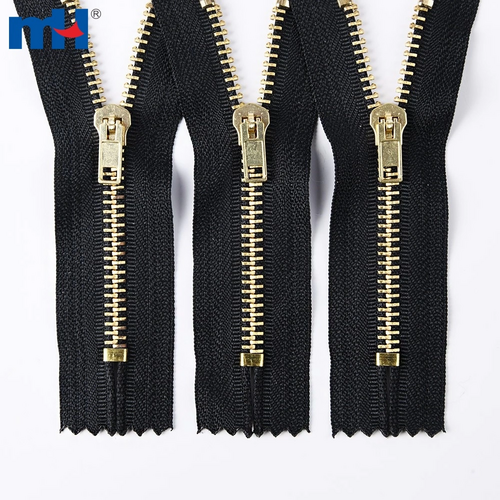 Metal Zip No.5 Closed End Brass Zipper for Jeans Denim Pockets Metal Zipper Wholesale