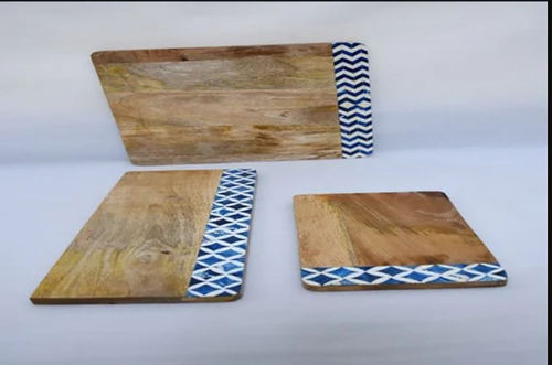 Floral Wood Tray