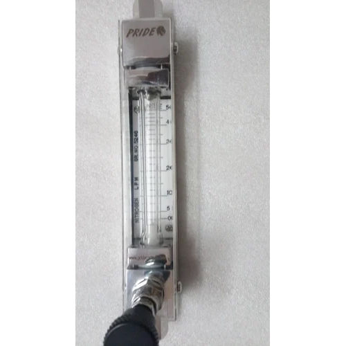 White Glass Tube Rotameter Flange End