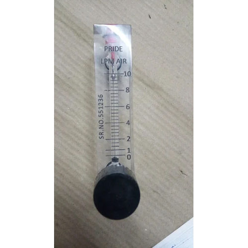 Silver Acrylic Rotameter Tc End