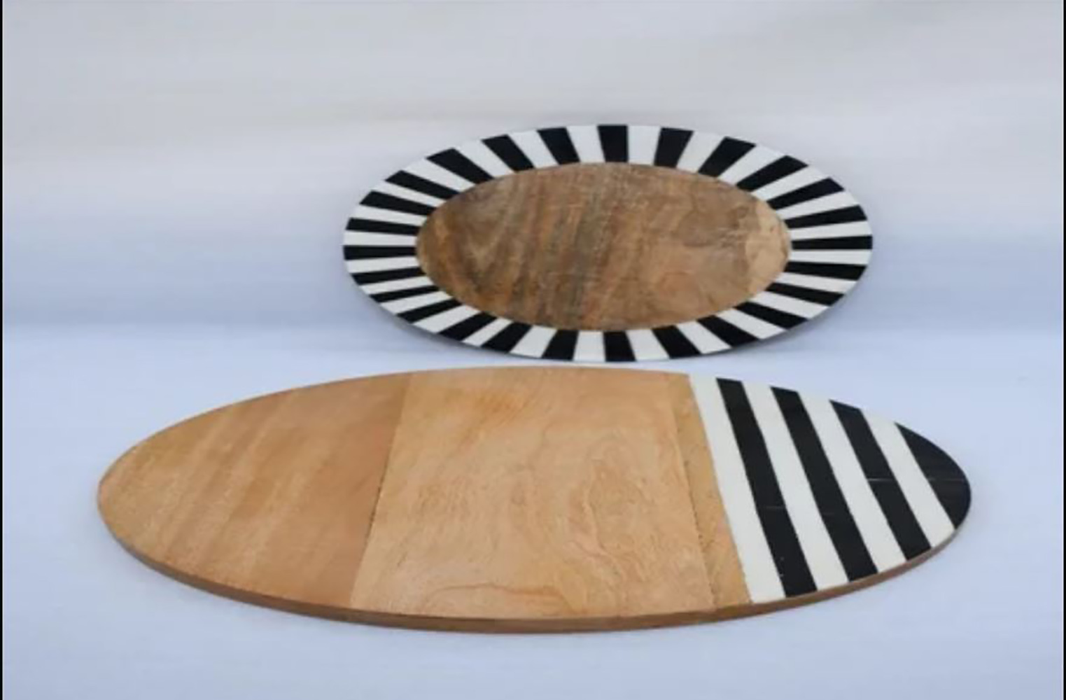 Round Wooden Serving Plate