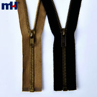Flame-Retardant Zipper Metal Zipper with Fire Resistant Tape Fire Retardant Brass Zipper Separating Jacket Zipper