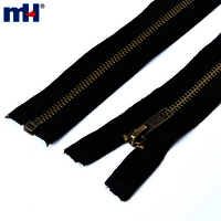 Flame-Retardant Zipper Metal Zipper with Fire Resistant Tape Fire Retardant Brass Zipper Separating Jacket Zipper