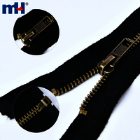 Flame-Retardant Zipper Metal Zipper with Fire Resistant Tape Fire Retardant Brass Zipper Separating Jacket Zipper